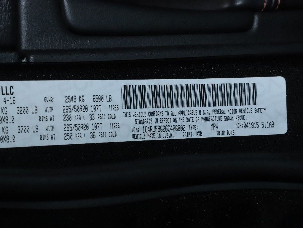 2016 Jeep Grand Cherokee Limited