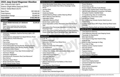 2022 Jeep Grand Wagoneer Series II