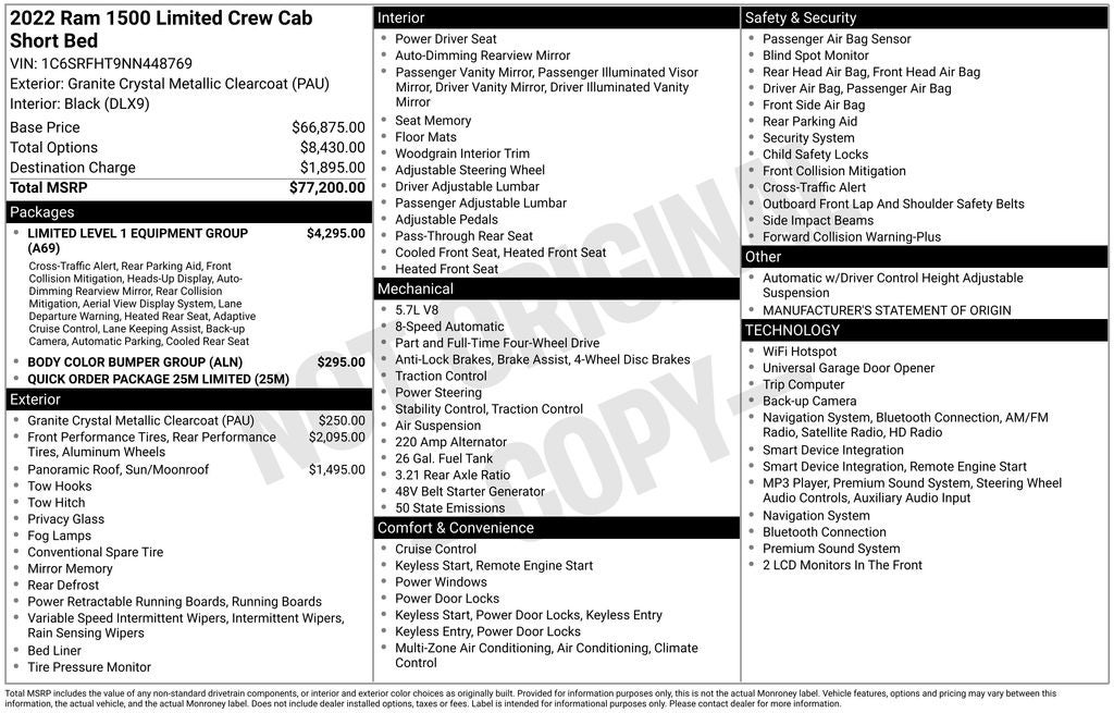 2022 RAM 1500 Limited