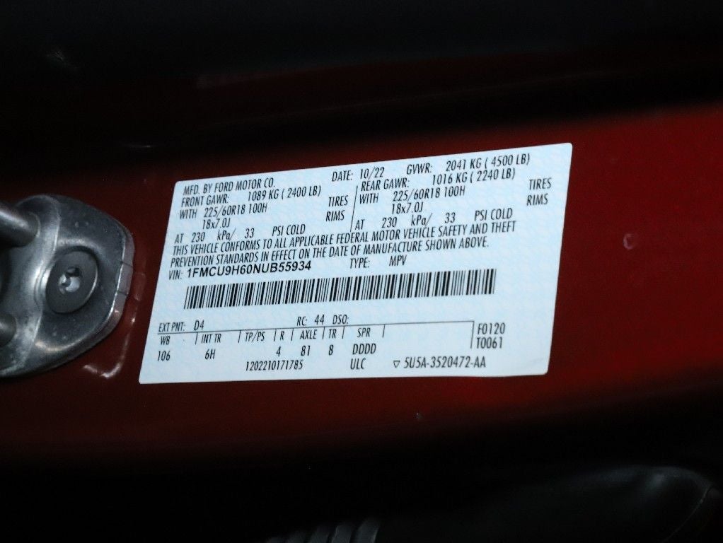 2022 Ford Escape SEL