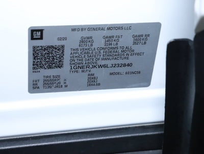 2020 Chevrolet Traverse RS
