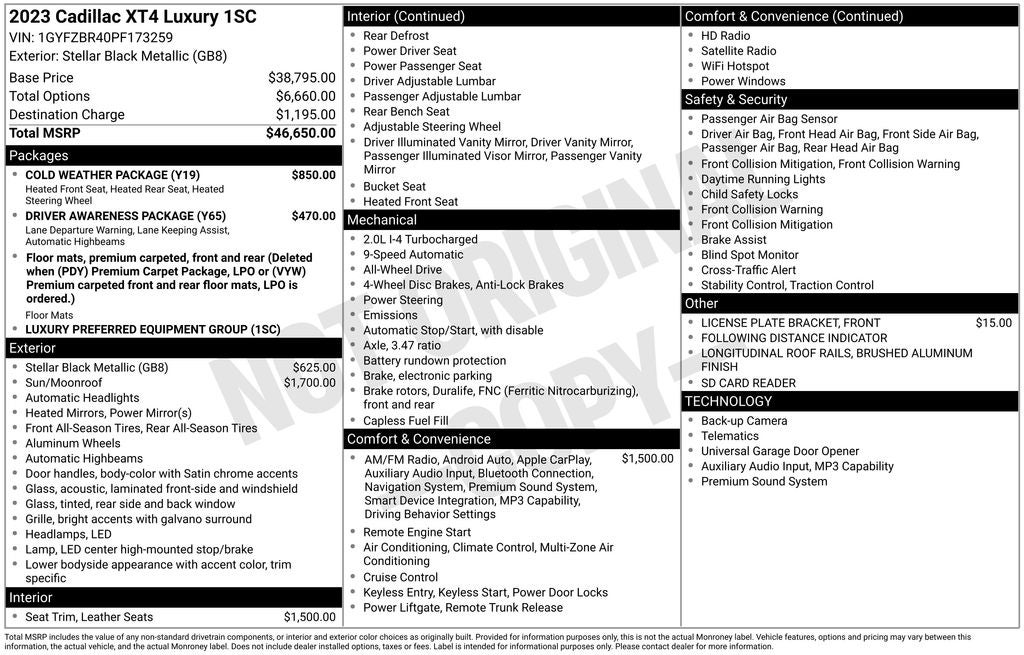 2023 Cadillac XT4 Luxury