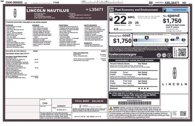 2019 Lincoln Nautilus Select