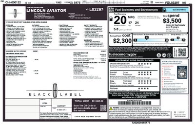 2027 Lincoln Aviator Black Label Premium