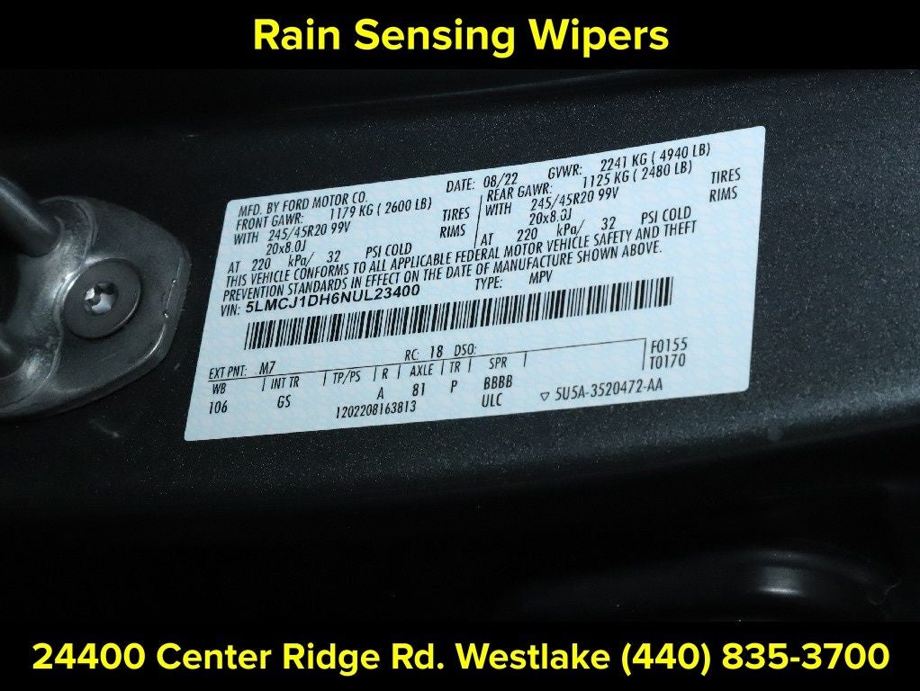 2022 Lincoln Corsair Standard