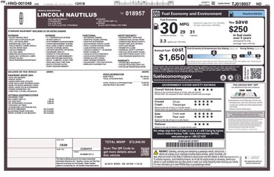 2026 Lincoln Nautilus Reserve