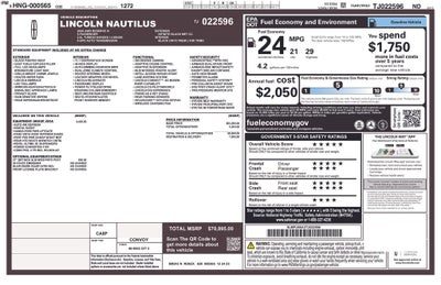 2026 Lincoln Nautilus Reserve