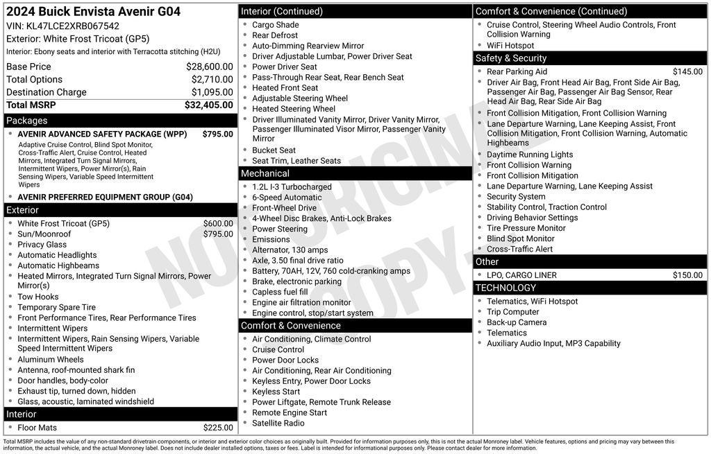 2024 Buick Envista Avenir