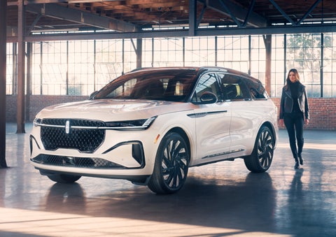 A person approaches a 2024 Lincoln Nautilus® SUV. | Nick Mayer Lincoln Westlake in Westlake OH