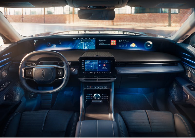 The panoramic display is shown in a 2024 Lincoln Nautilus® SUV. | Nick Mayer Lincoln Westlake in Westlake OH