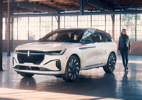 A person approaches a 2025 Lincoln Nautilus® SUV. | Nick Mayer Lincoln Westlake in Westlake OH