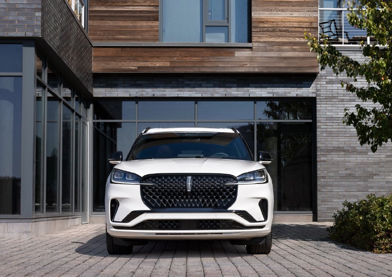The front of a 2026 Lincoln Aviator® SUV is shown. | Nick Mayer Lincoln Westlake in Westlake OH
