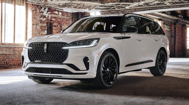 A 2026 Lincoln Aviator® SUV is shown with the available Jet Appearance Package. | Nick Mayer Lincoln Westlake in Westlake OH