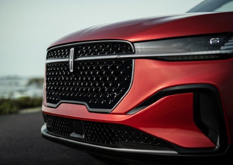 The sleek grille of a 2026 Lincoln Nautilus® SUV with the available Jet Appearance Package makes a bold statement. | Nick Mayer Lincoln Westlake in Westlake OH