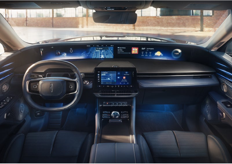 The panoramic display is shown in a 2026 Lincoln Nautilus® SUV. | Nick Mayer Lincoln Westlake in Westlake OH