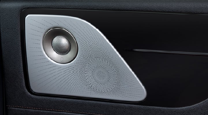 A close-up view of the available Revel® Ultima 3D Audio System. | Nick Mayer Lincoln Westlake in Westlake OH