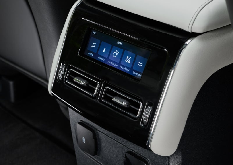 The second row touch screen displays audio and temperature control settings. | Nick Mayer Lincoln Westlake in Westlake OH