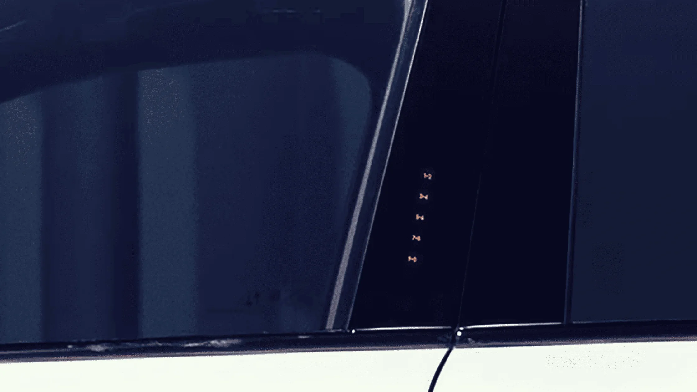 Close-up of illuminated keyless entry keypad on 2025 Lincoln Corsair® driver-side door pillar