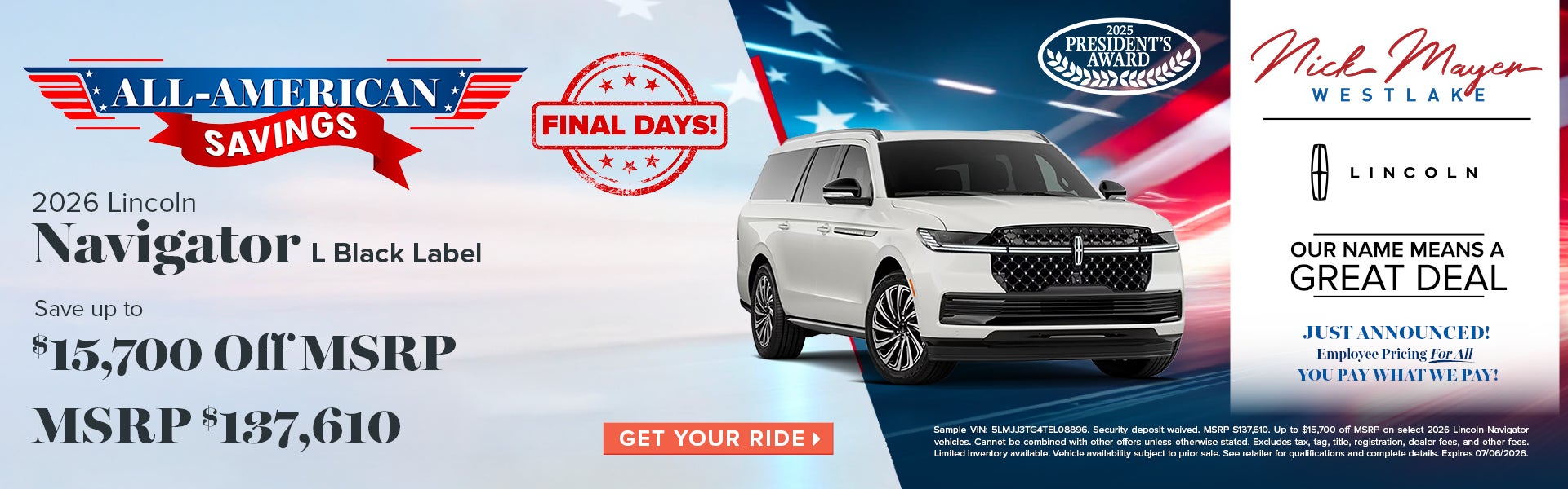 2026 Lincoln Navigator L Black label