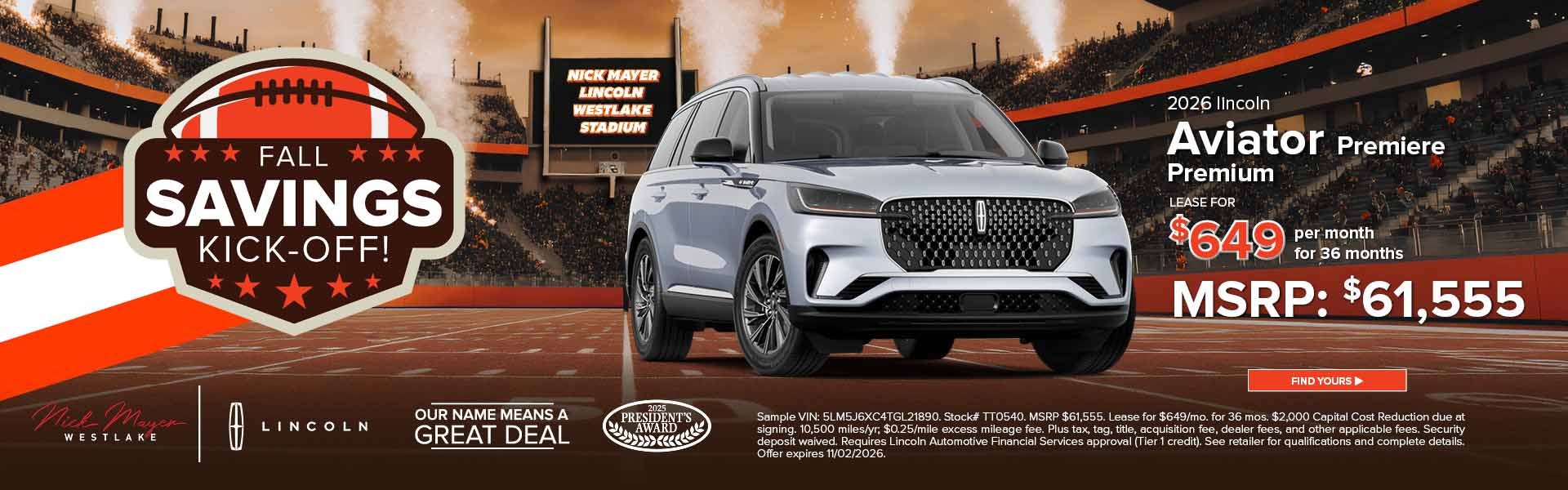 2026 Lincoln Aviator Premiere