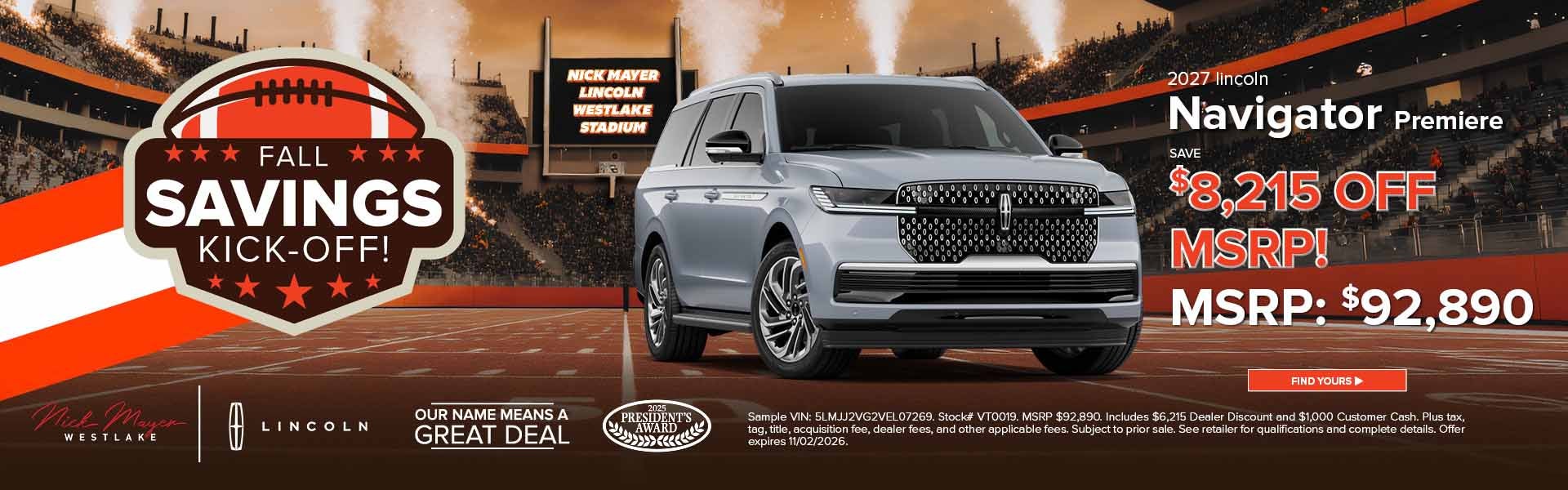 2027 Lincoln Navigator Premiere