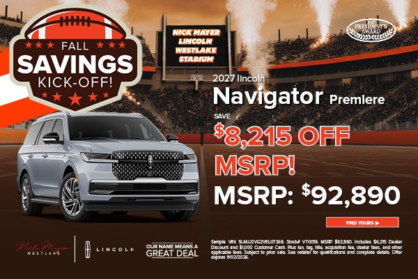 2027 Lincoln Navigator Premiere